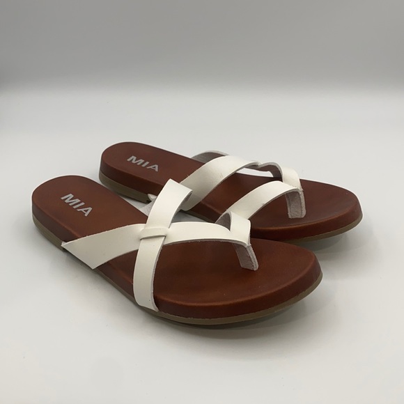 MIA Shoes - MIA WOMEN'S ARES SANDAL-WHITE